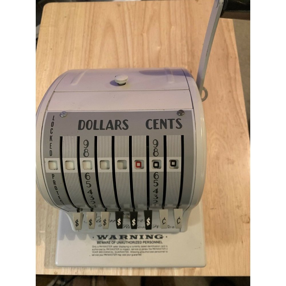 Vintage Paymaster series 8000 With Cover And‎ Key